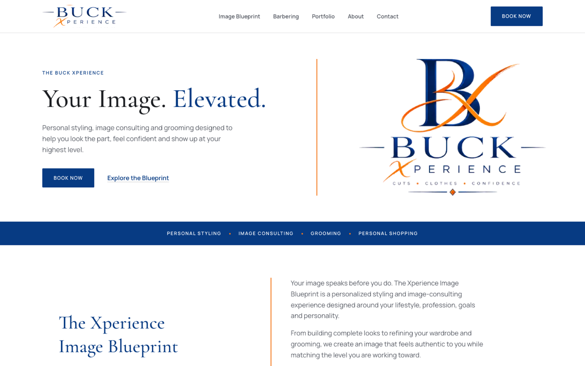 Buck Xperience website case study preview